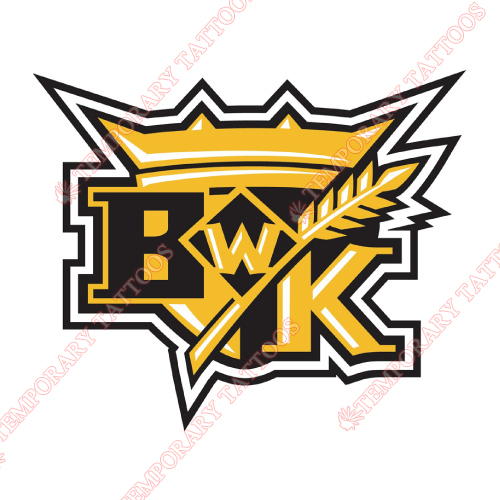 Brandon Wheat Kings Customize Temporary Tattoos Stickers NO.7488